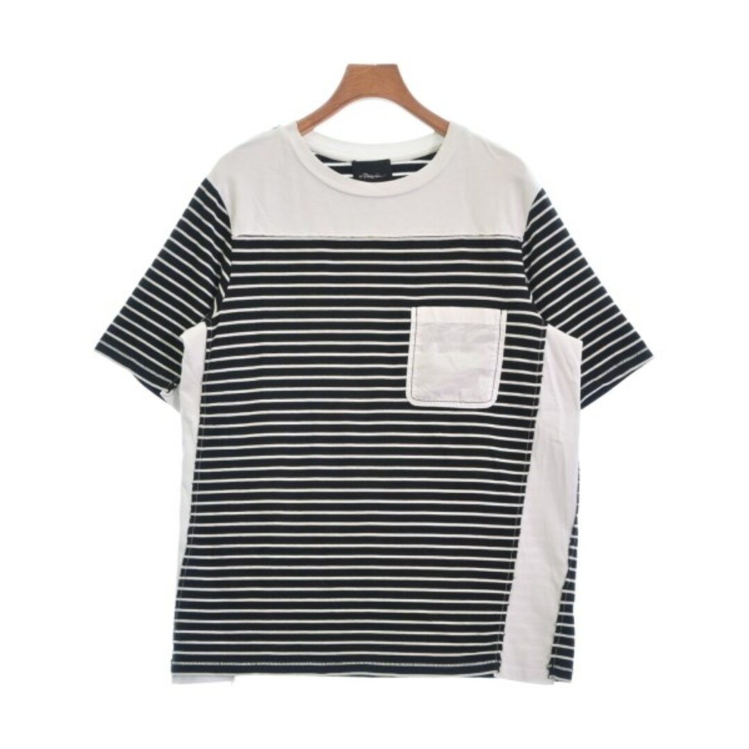 3.1 Phillip Lim(スリーワンフィリップリム)の3.1 Phillip Lim Tシャツ・カットソー S 黒x白(ボーダー) 【古着】【中古】 メンズのトップス(Tシャツ/カットソー(半袖/袖なし))の商品写真