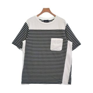 スリーワンフィリップリム(3.1 Phillip Lim)の3.1 Phillip Lim Tシャツ・カットソー S 黒x白(ボーダー) 【古着】【中古】(Tシャツ/カットソー(半袖/袖なし))