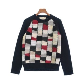 MARNI 21AW KNIT PATCHWORK CADDIGAN