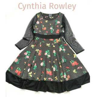 シンシアローリー(Cynthia Rowley)のCynthia Rowley　シンシアローリー　花柄　ドット　レース　ワンピース(ひざ丈ワンピース)