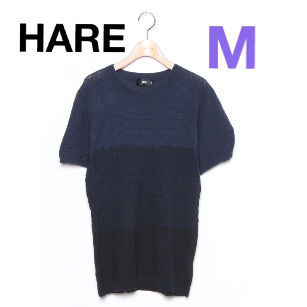 HARE(ハレ)のHARE  半袖ニット メンズのトップス(Tシャツ/カットソー(半袖/袖なし))の商品写真