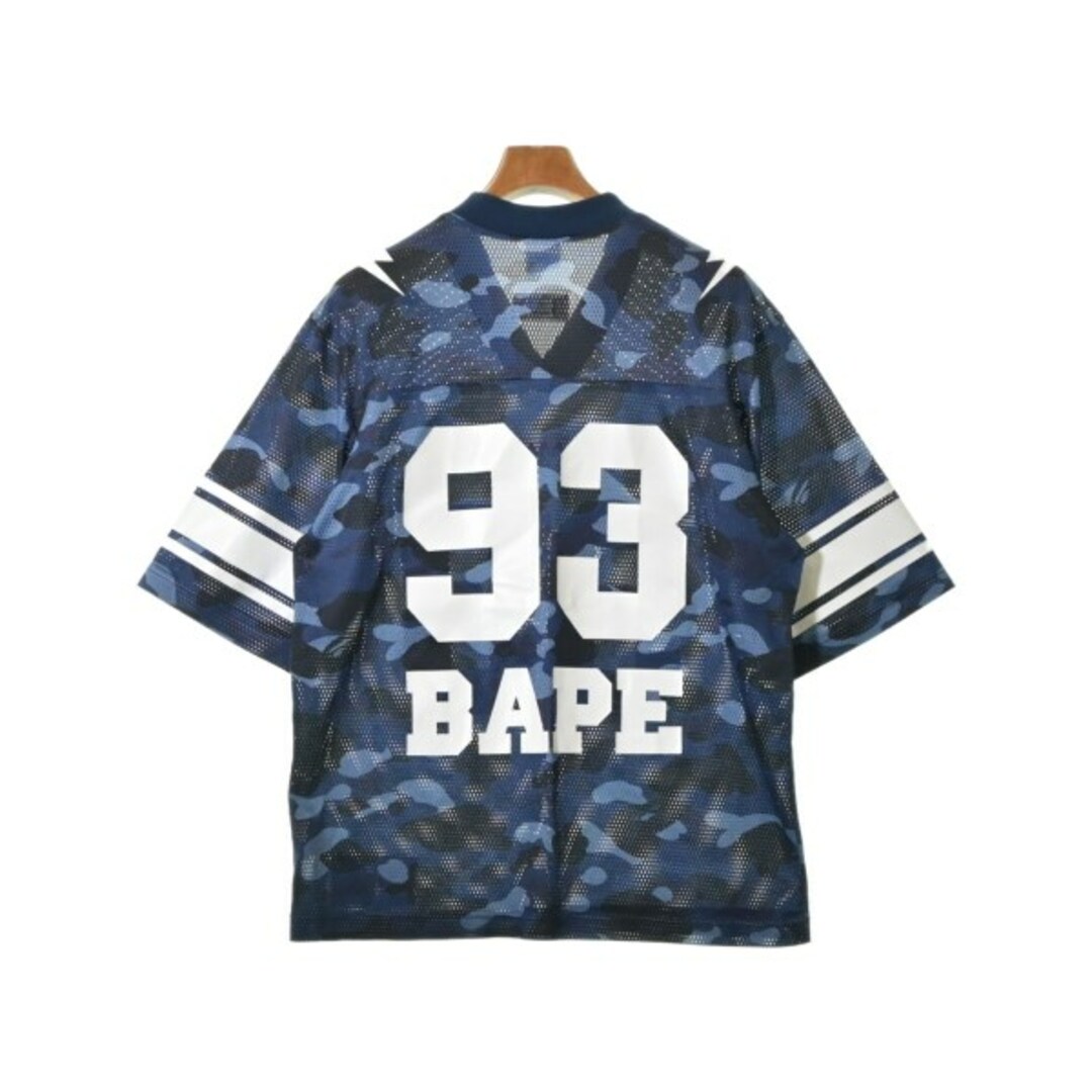 A BATHING APE - A BATHING APE Tシャツ・カットソー L 紺x黒x水色等