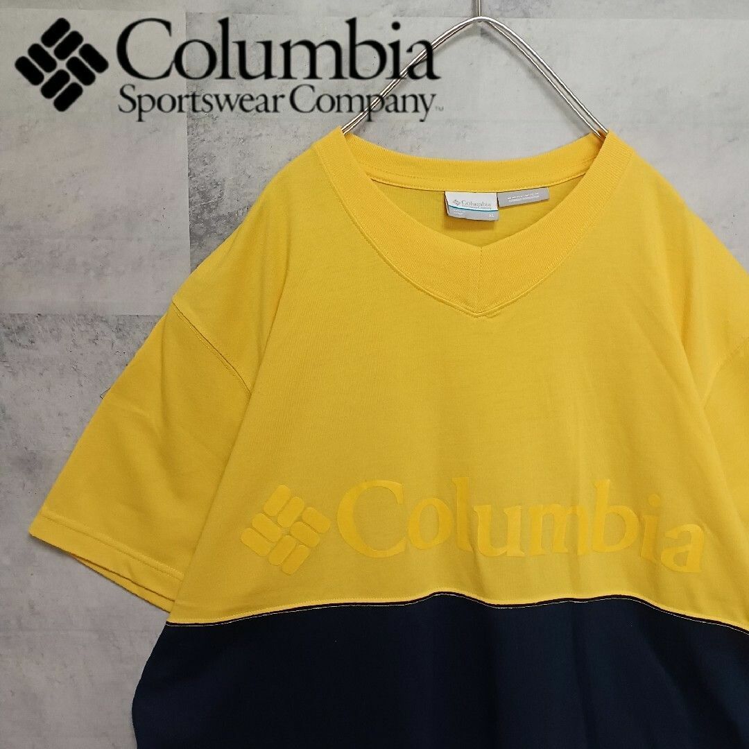 Columbia(コロンビア)のColumbia コロンビア メンズ Tシャツ Vネック XL オーバーサイズ メンズのトップス(Tシャツ/カットソー(半袖/袖なし))の商品写真