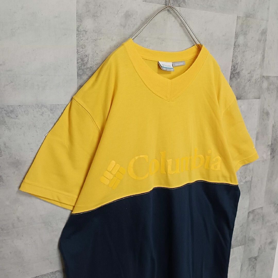 Columbia(コロンビア)のColumbia コロンビア メンズ Tシャツ Vネック XL オーバーサイズ メンズのトップス(Tシャツ/カットソー(半袖/袖なし))の商品写真