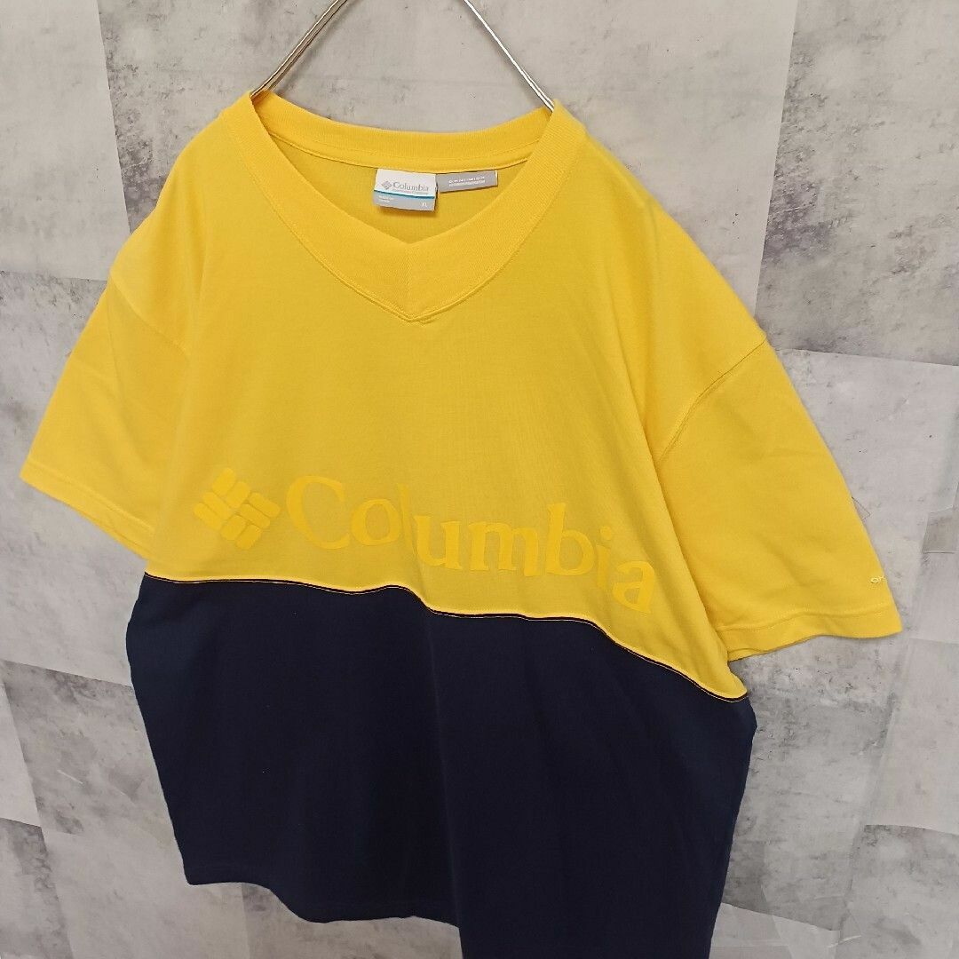 Columbia(コロンビア)のColumbia コロンビア メンズ Tシャツ Vネック XL オーバーサイズ メンズのトップス(Tシャツ/カットソー(半袖/袖なし))の商品写真