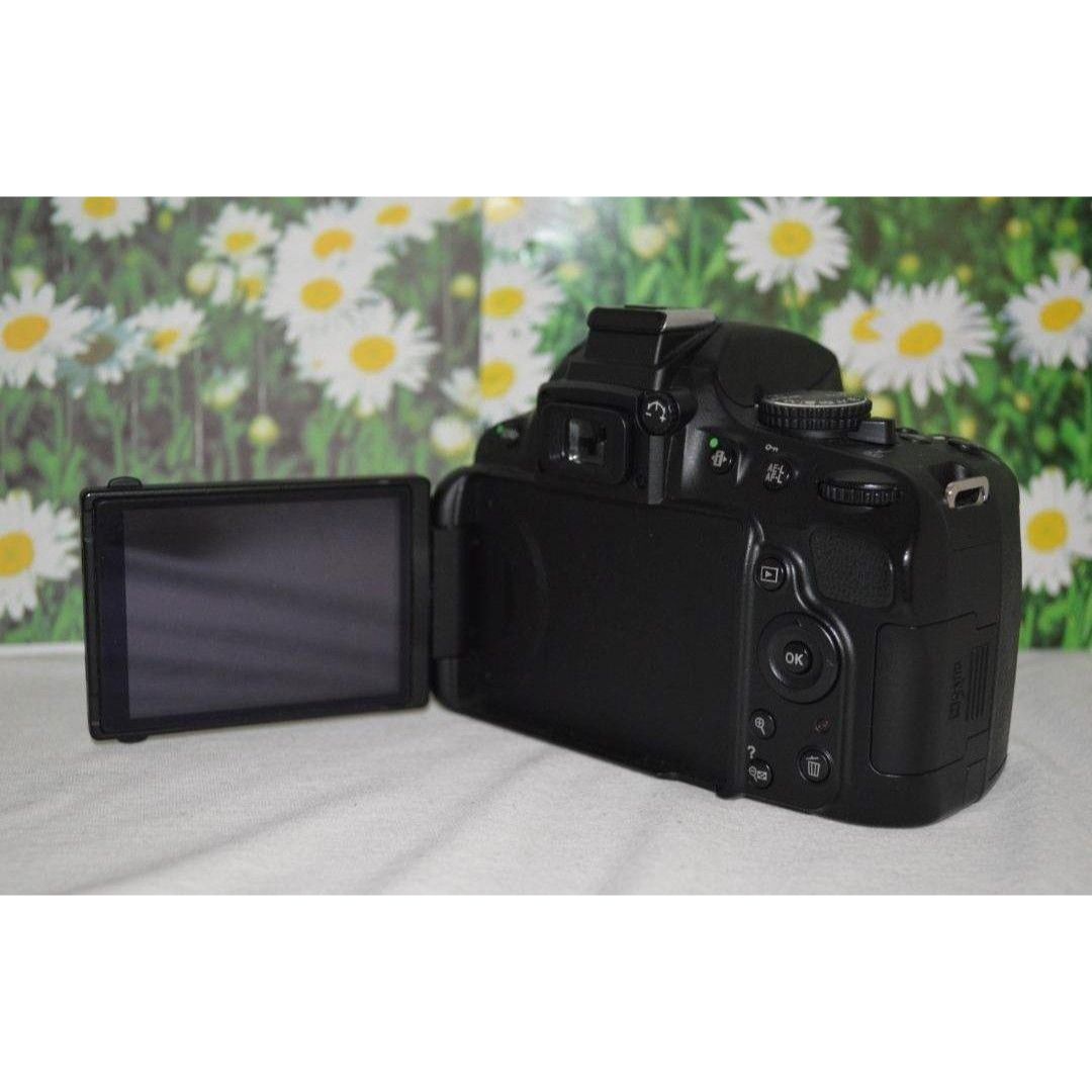 yumeカメラ美品✨スマホ転送okNikon ニコン D5100 一眼レフ ダブルレンズセット