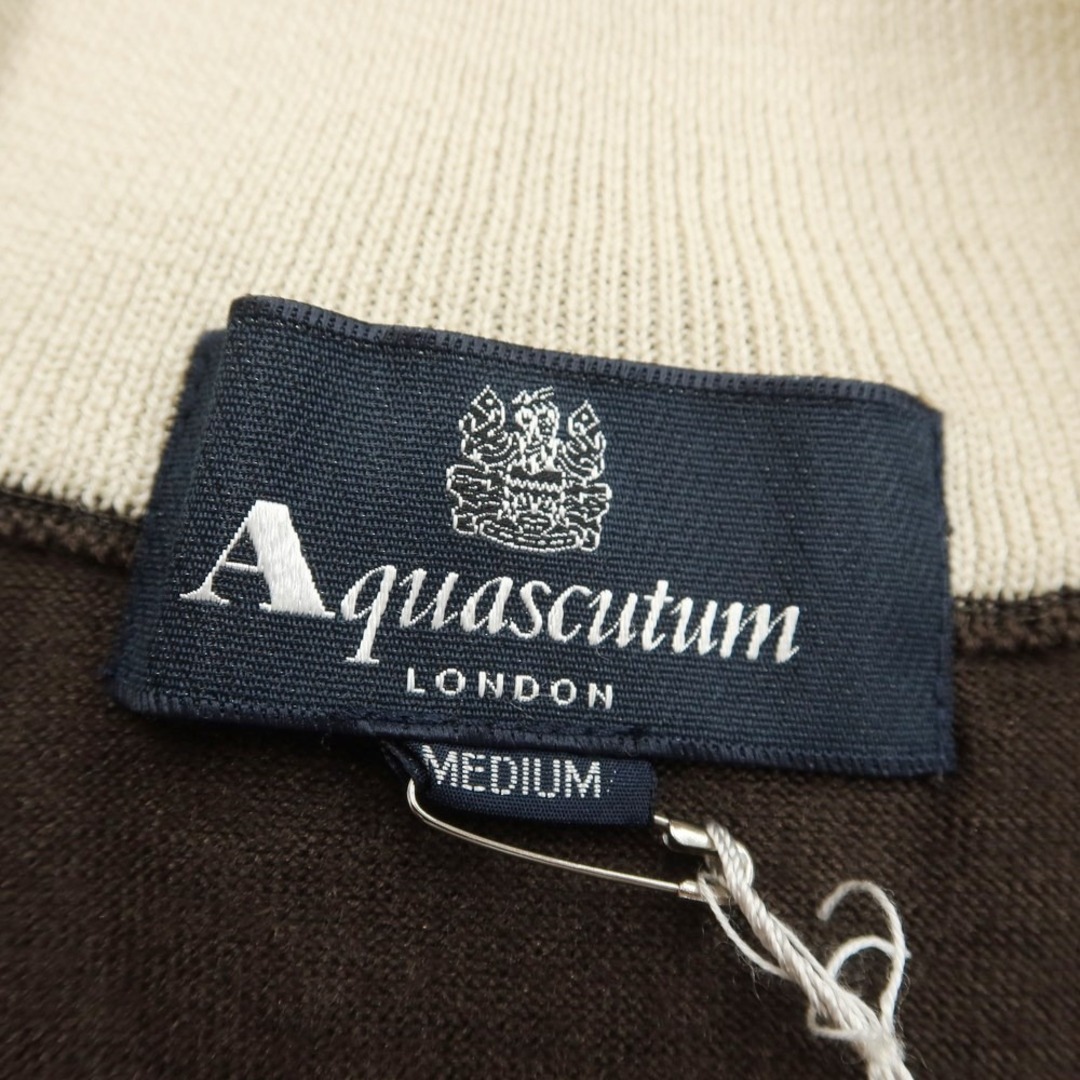 Aquascutum ハーフジップ ニットセーター M