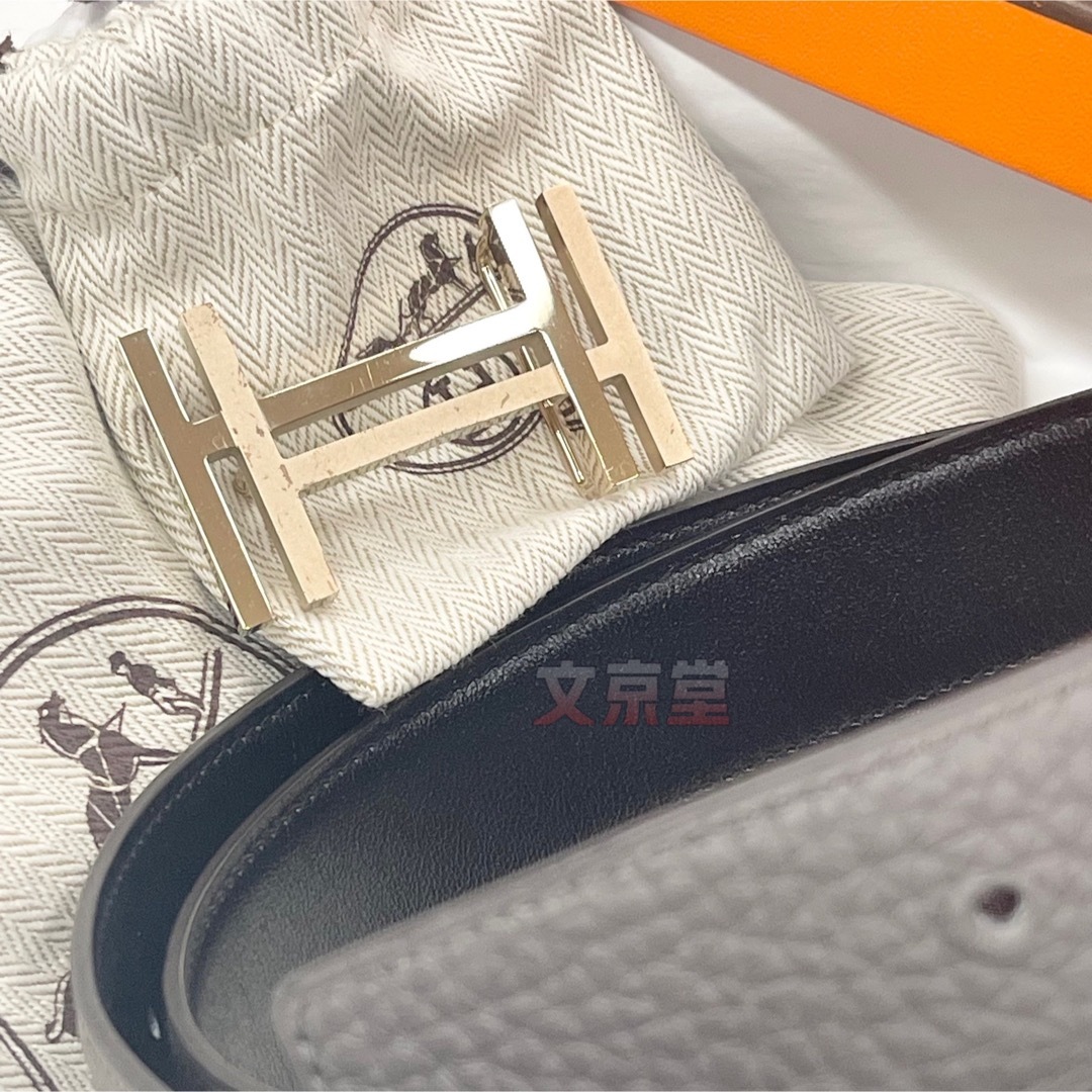 HERMES - エルメスHermes(ベルト)アッシュ オ カレ75-83cmの HERMES - エルメスHermes(ベルト)アッシュ オ カレ75-83cmの