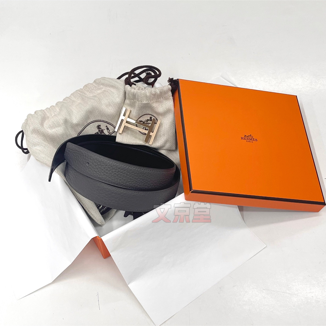 HERMES - エルメスHermes(ベルト)アッシュ オ カレ75-83cmの HERMES - エルメスHermes(ベルト)アッシュ オ カレ75-83cmの