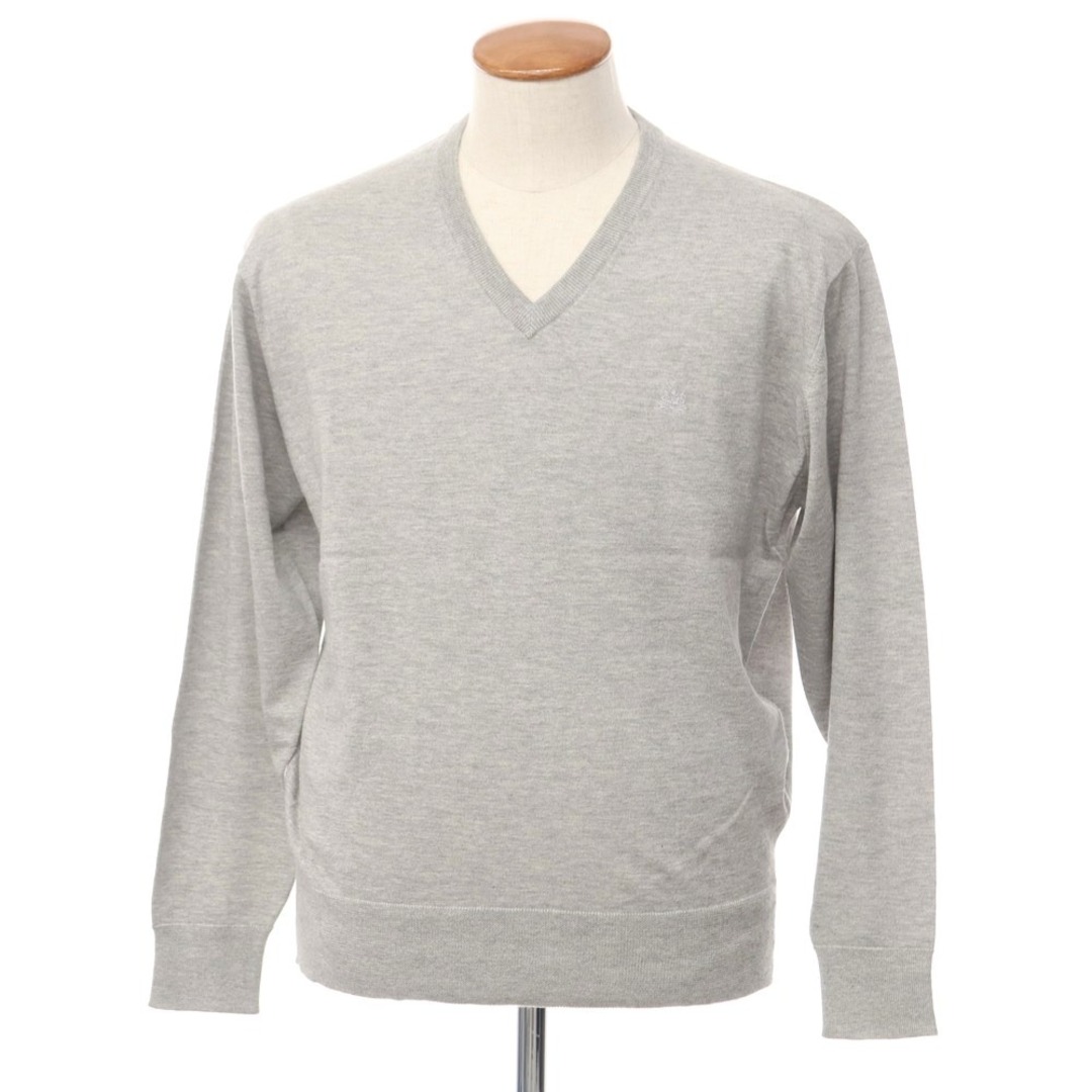 未使用】アクアスキュータム Aquascutum ハイゲージコットンカシミヤ V