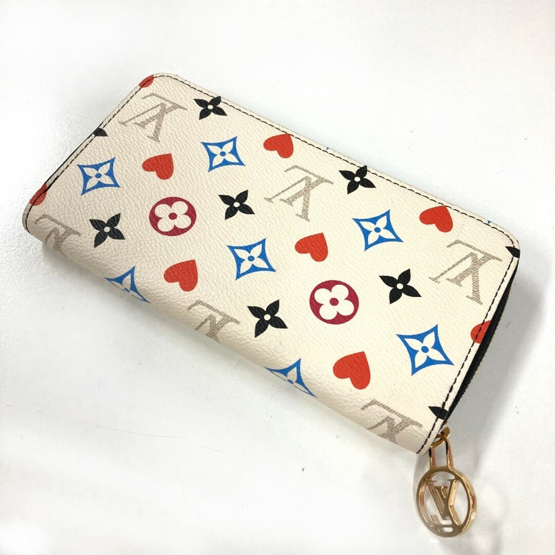 LOUIS VUITTON(ルイヴィトン)のルイヴィトン LOUIS VUITTON ジッピーウォレット M57491  ハート モノグラム マルチカラー ゲームオン 長財布 モノグラムマルチカラーキャンバス ホワイト レディースのファッション小物(財布)の商品写真