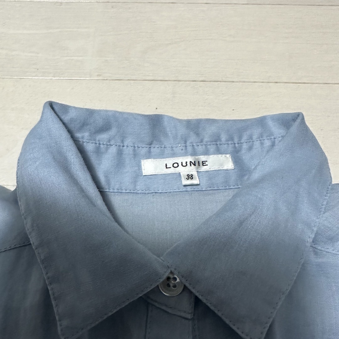 LOUNIE(ルーニィ)の七分袖リネンシャツ レディースのトップス(シャツ/ブラウス(長袖/七分))の商品写真