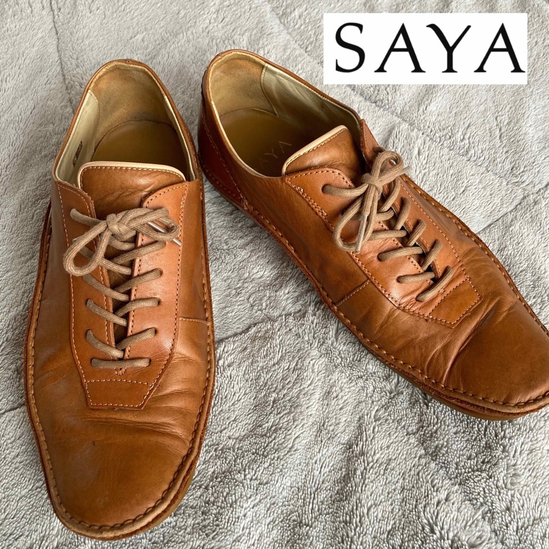 SAYA(サヤ)のSAYAサヤ　レザーシューズ　ローファー サイズ24.5cm レディースの靴/シューズ(ローファー/革靴)の商品写真