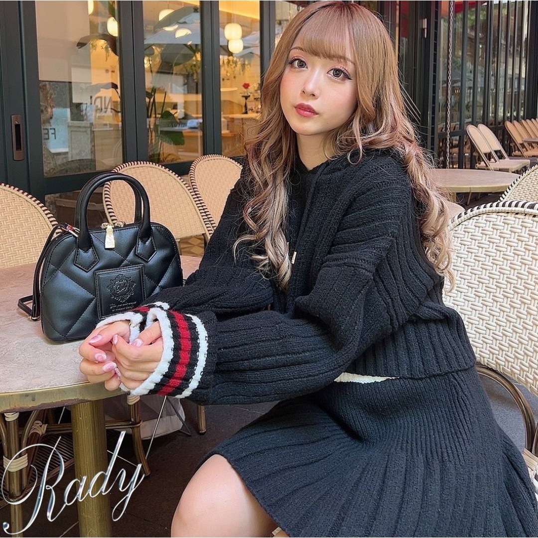 ✪Rady♡とろみニット♡ニットフーディー♡セットアップ♡【新品】