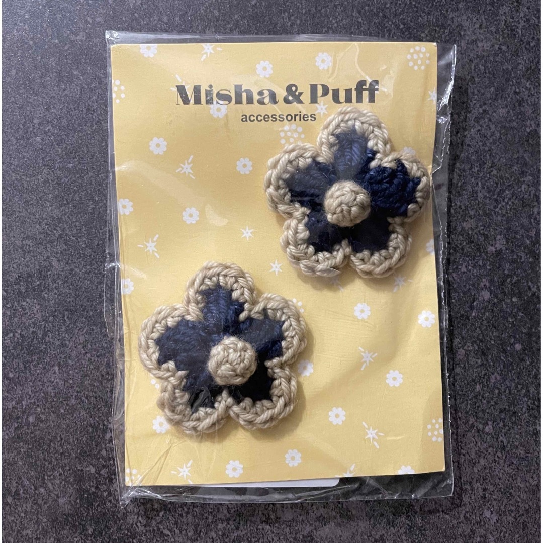 misha and puff フラワークリップ新品