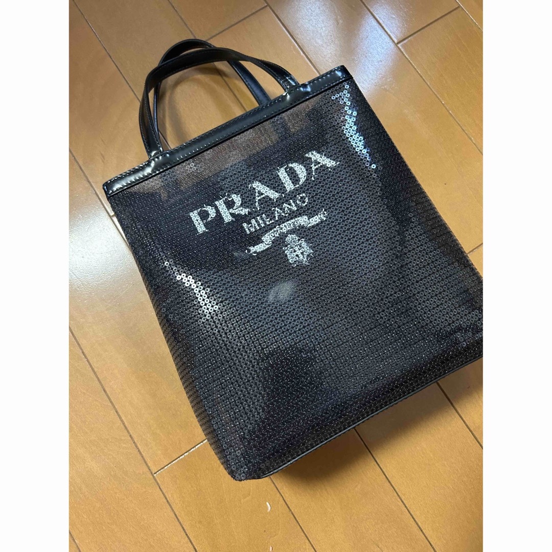 PRADA スパンコール バック ブラック ハンドバック