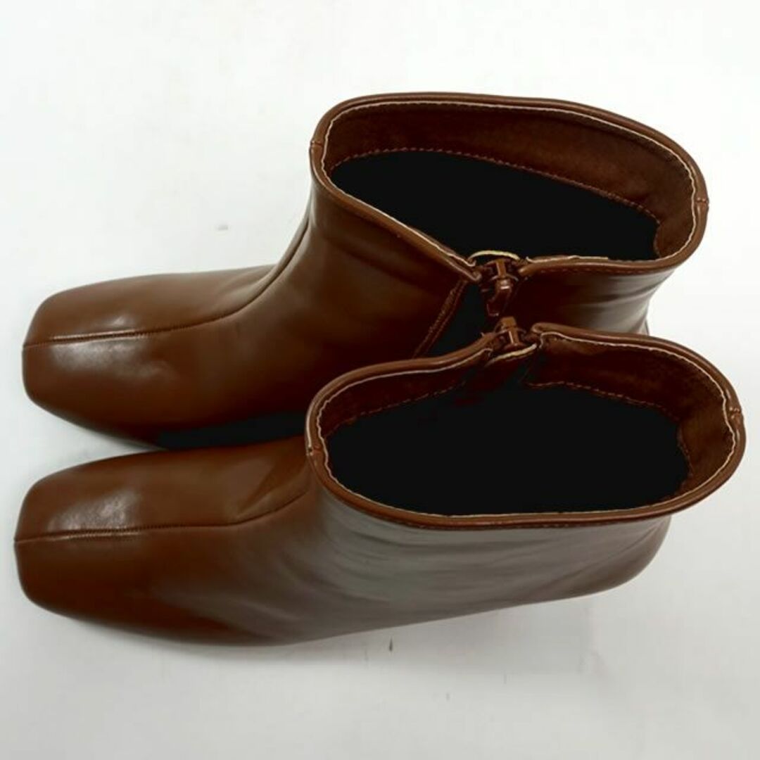 ROVERETO ショートブーツ 24.0cm ブラウン 4805736 レディースの靴/シューズ(ブーツ)の商品写真