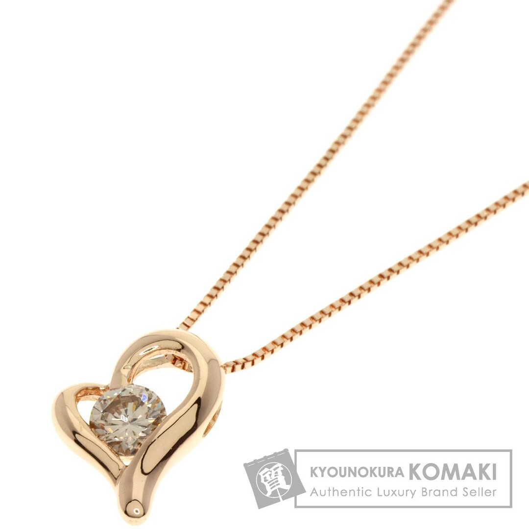 SELECT JEWELRY ダイヤモンド ハートモチーフ ネックレス K10PG レディース