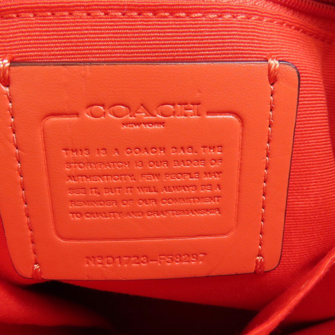 COACH F58297 シグネチャー ショルダーバッグ PVC レディース