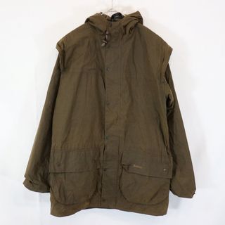 バーブァー(Barbour)のBarbour バブアー CLASSIC DURHAM JACKET オイルドジャケット 防寒  ユーロ  ヨーロッパ古着 ブラウン (メンズ 38) 中古 古着 N6731(その他)