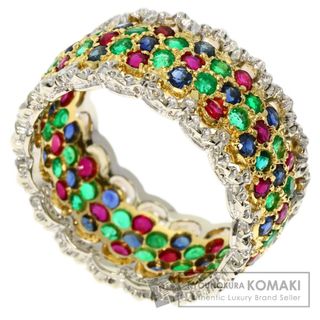 GIANMARIA BUCCELLATI ルビー サファイア エメラルド ダイヤモンド リング・指輪 K18YG K18WG レディース(リング(指輪))