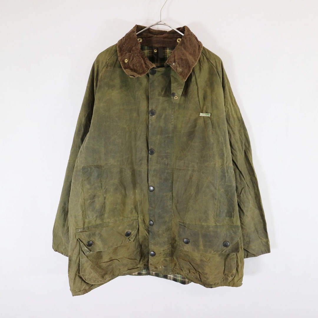 Barbour(バーブァー)のBarbour バブアー BEAUFORT オイルドジャケット 防寒  防風  ユーロ  ヨーロッパ古着 オリーブ (メンズ 44) 中古 古着 N6770 メンズのジャケット/アウター(その他)の商品写真