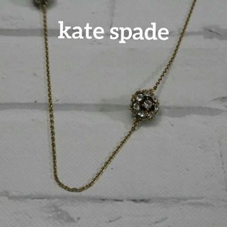 ケイトスペードニューヨーク(kate spade new york)の【匿名配送】kate spade ケイトスペード ネックレス ゴールド ストーン(ネックレス)