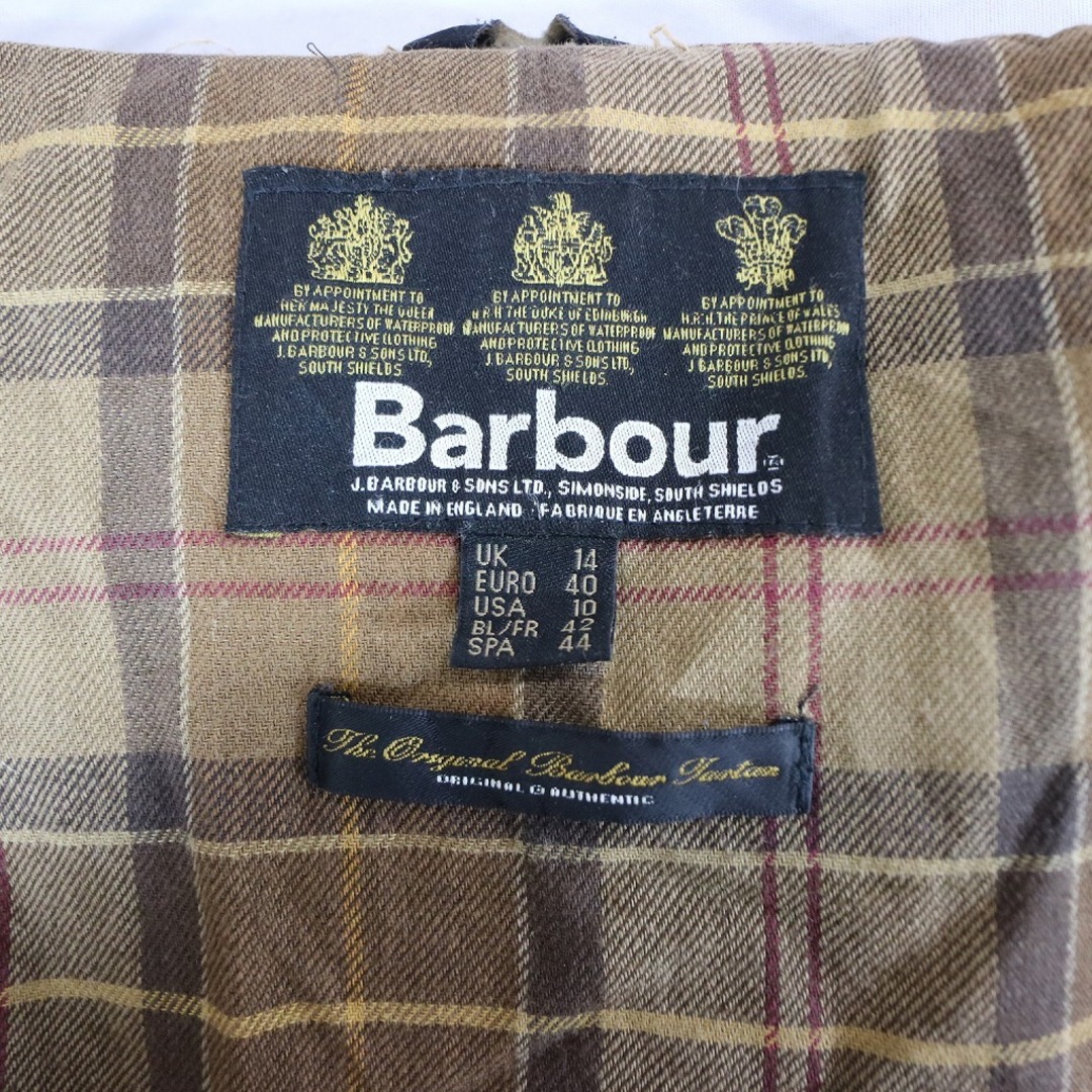 Barbour バブアー オイルドジャケット 防寒 防風 ユーロ ヨーロッパ古着 秋冬 ベージュ (メンズ 14) 中古 古着 N6845