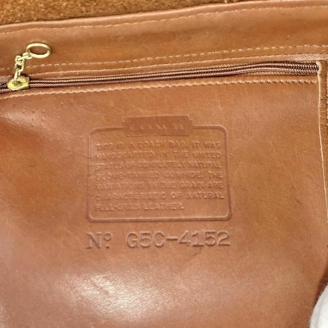 OLD COACH バックパック 茶色 ベルト金具 ミニリュック小ぶり 格安出品