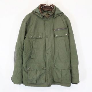 バーブァー(Barbour)のBarbour バブアー インターナショナル フード付き 中綿ジャケット キルティング 3ワラント 防寒 カーキ (メンズ S) 中古 古着 N7021(その他)