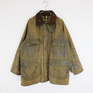 バーブァー(Barbour)の80年代 Barbour バブアー 2 warrant Bedale オイルドジャケット ユーロ  ヨーロッパ古着 オリーブ (メンズ  44相当) 中古 古着 N7012(その他)