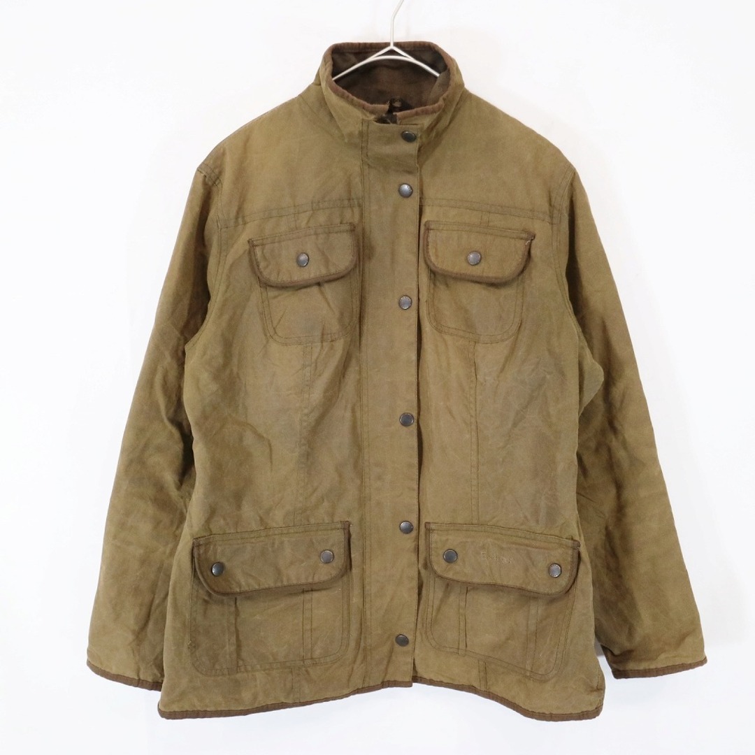 Barbour バブアー ユーティリティ オイルドジャケット アウター 英国 防寒 カーキ (レディース S相当)   N7025