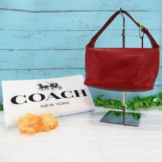 新品未使用品コーチ袋付きCOACHレッドソフト