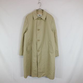 80年代 カナダ製 Aquascutum アクアスキュータム ステンカラー コート 防寒 ベージュ (メンズ  M相当) 中古 古着 N7076(ステンカラーコート)