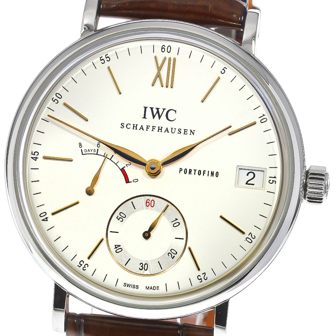 IWC IWC SCHAFFHAUSEN IW510103 ポートフィノ ハンドワインド 8デイズ パワーリザーブ 手巻き メンズ 美品 _767216