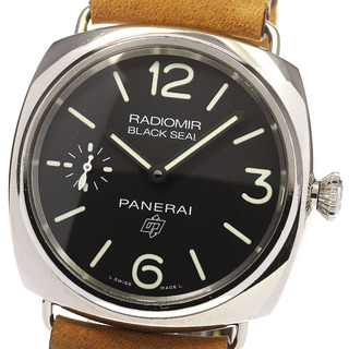 パネライ(PANERAI)のパネライ PANERAI PAM00754 ラジオミール ブラックシール 手巻き メンズ _767018(腕時計(アナログ))