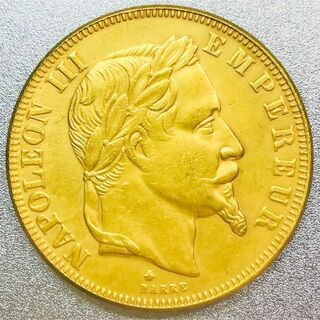 フランス ナポレオン3世 50フラン金貨 1866 A　レプリカコイン(貨幣)