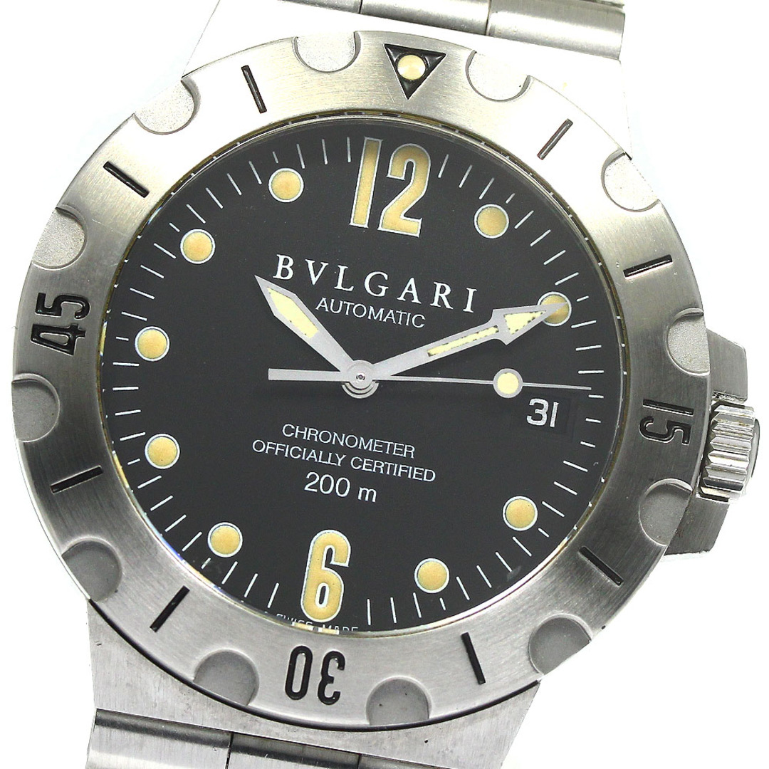 ブルガリ BVLGARI SD38S ディアゴノ スクーバ デイト 自動巻き メンズ _771426