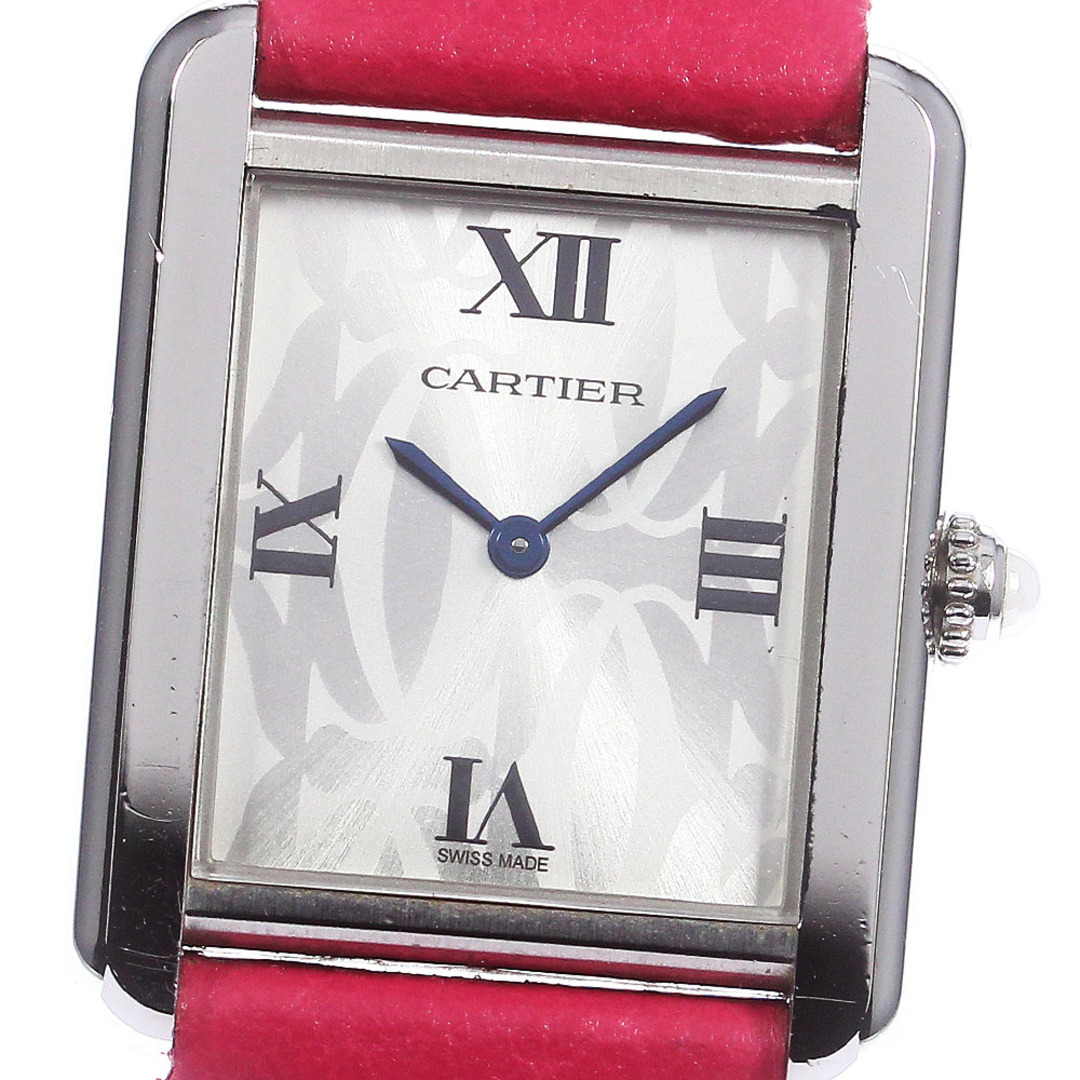 カルティエ CARTIER W1019555 タンクソロSM クリスマス限定 クォーツ レディース _768366