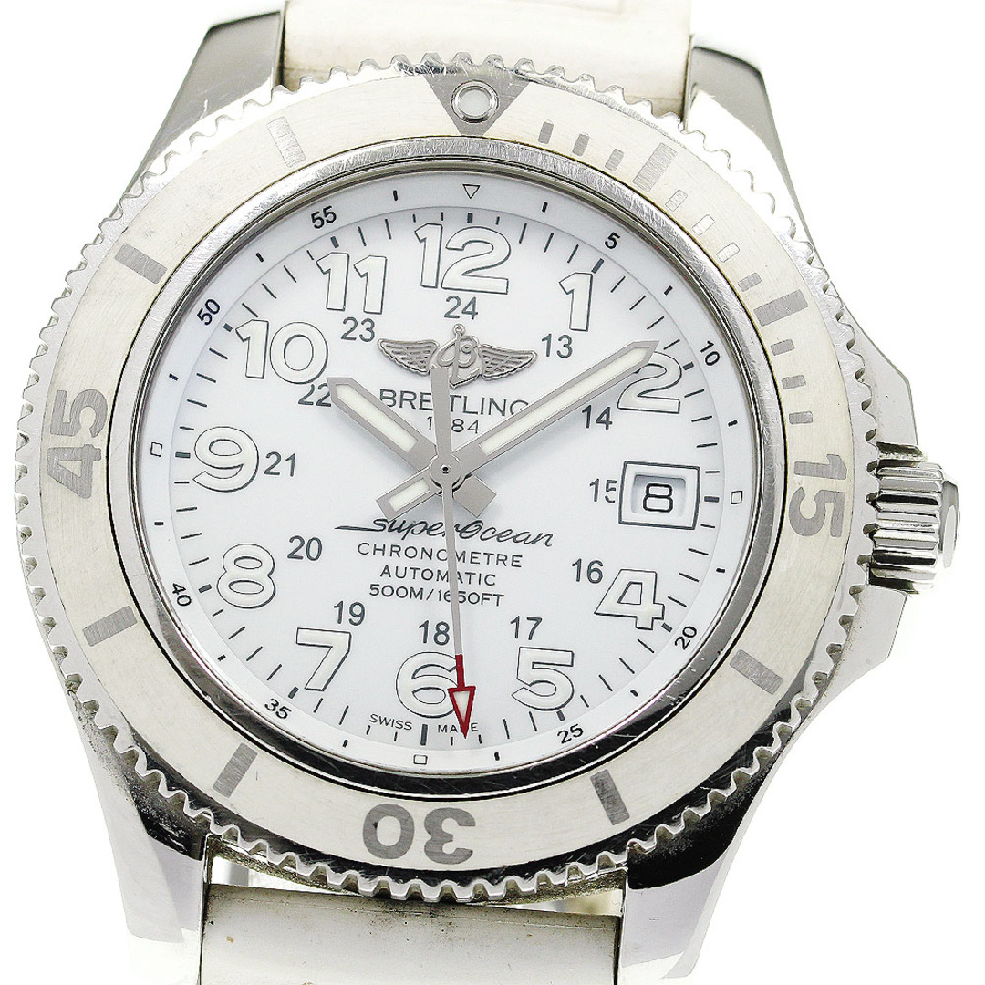 【114579】BREITLING ブライトリング A17365D1/C957 スーパーオーシャンII ブルーダイヤル SS 自動巻き ギャランティーカード 純正ボックス 腕時計 時計 WATCH メンズ 男性 男 紳士