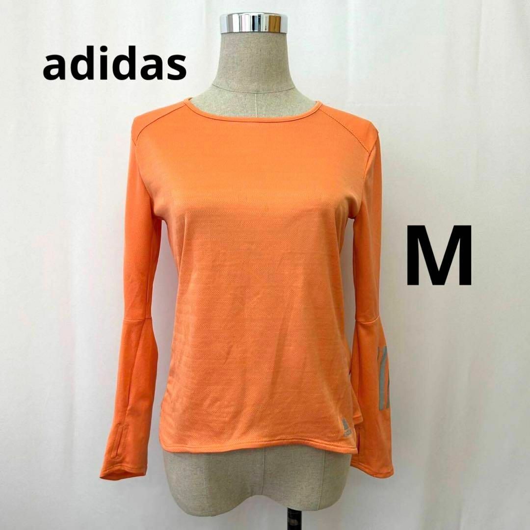 adidas(アディダス)のadidas アディダス　長袖トップス　スポーツウェア　M レディースのトップス(Tシャツ(長袖/七分))の商品写真