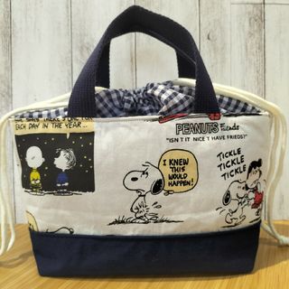 スヌーピー(SNOOPY)のSNOOPY　PEANUTSFriend　巾着トートバッグ　ミニバック　お弁当袋(バッグ)