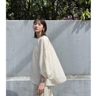 クラネ(CLANE)のCLANE FLORETS LACE CURVE TOPS(シャツ/ブラウス(長袖/七分))