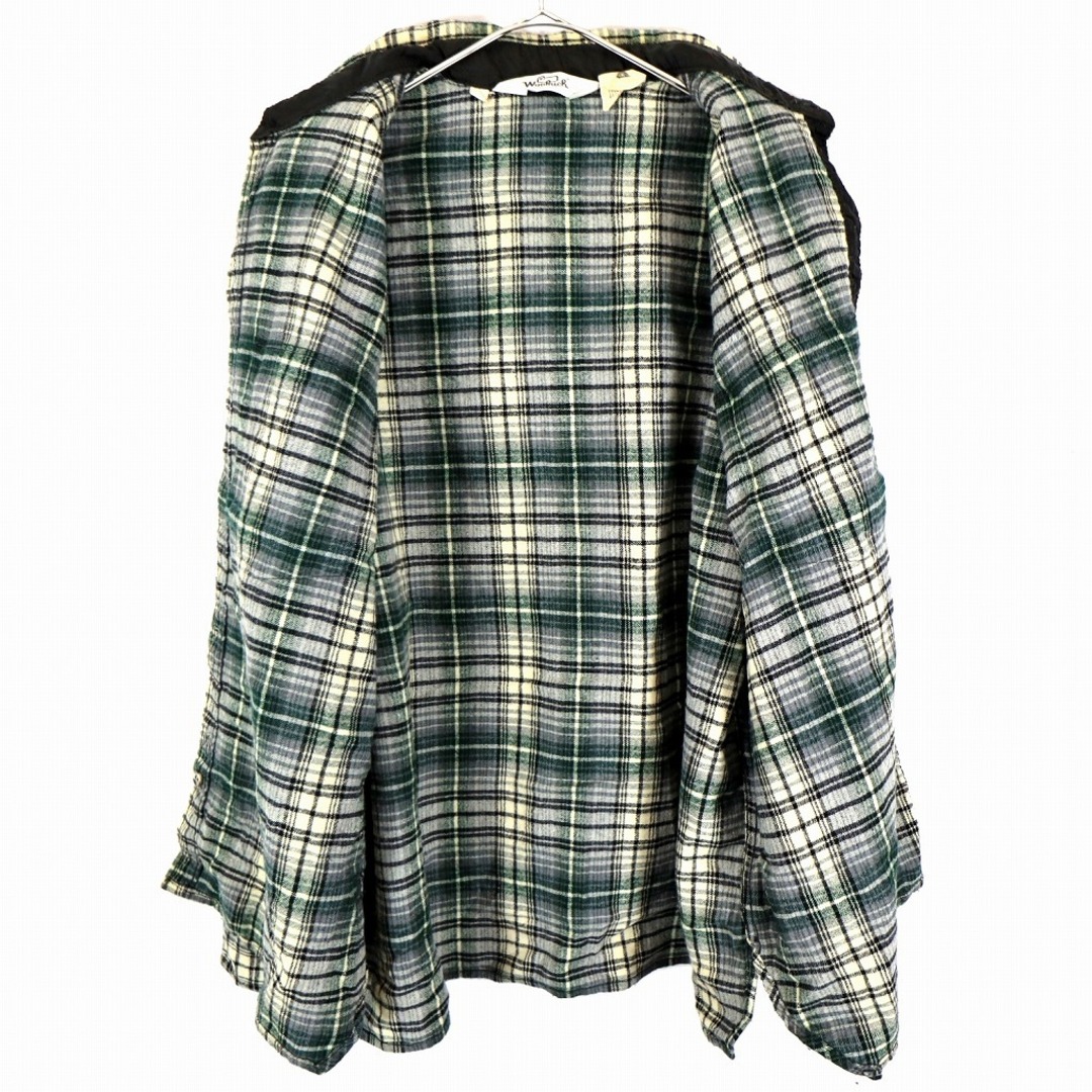 WOOLRICH(ウールリッチ)の70年代 WOOLRICH ウールリッチ 長袖シャツ 防寒 チェック柄 グレーン (メンズ XL) 中古 古着 O2070 メンズのトップス(シャツ)の商品写真