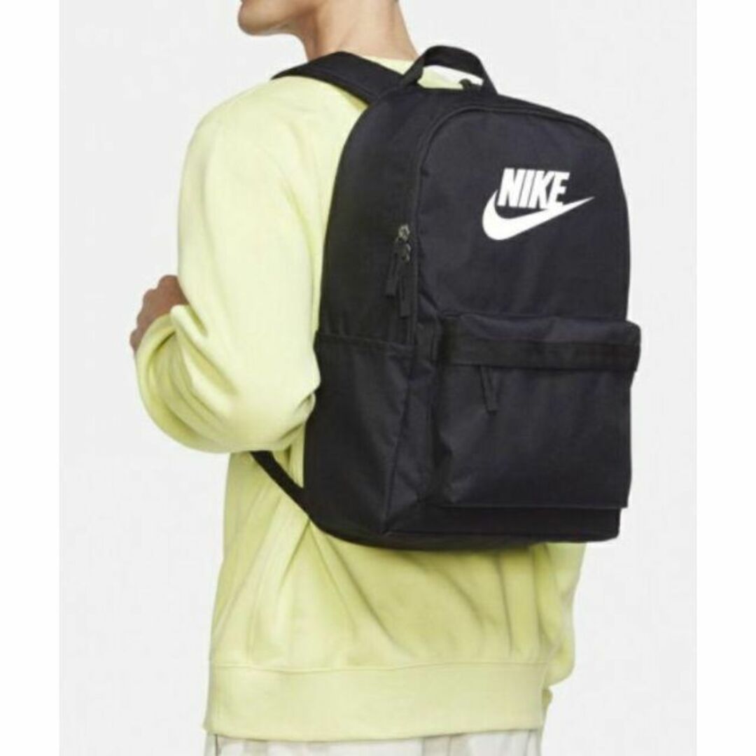 NIKE(ナイキ)の★ナイキ ヘリテージ バックパック 黒ブラック 25L★NIKEリュックサック★ メンズのバッグ(バッグパック/リュック)の商品写真