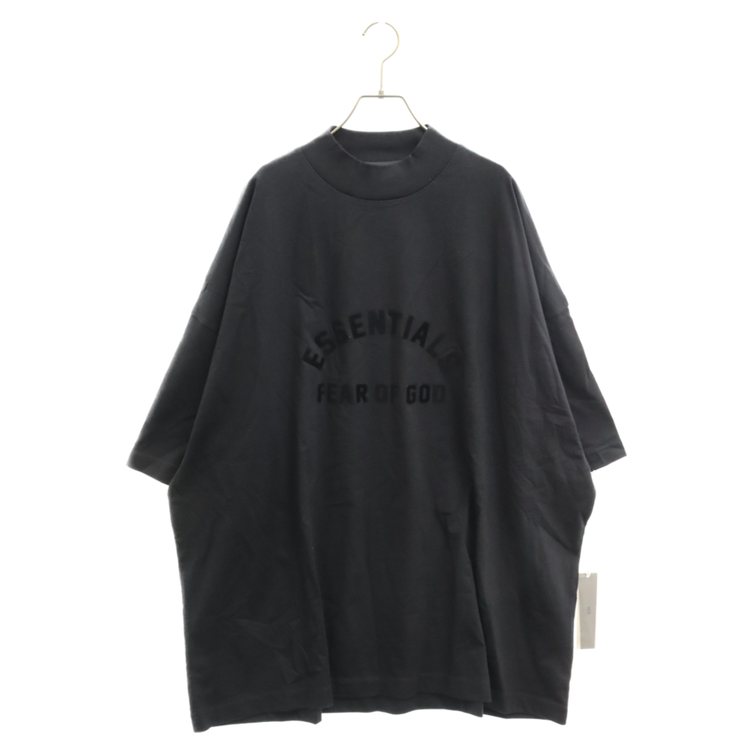 FEAR OF GOD フィアオブゴッド 23SS LOGO MOCK-NECK TEE フロントロゴ モックネック 半袖Tシャツ カットソー ブラック 125SP232000F76センチ袖丈