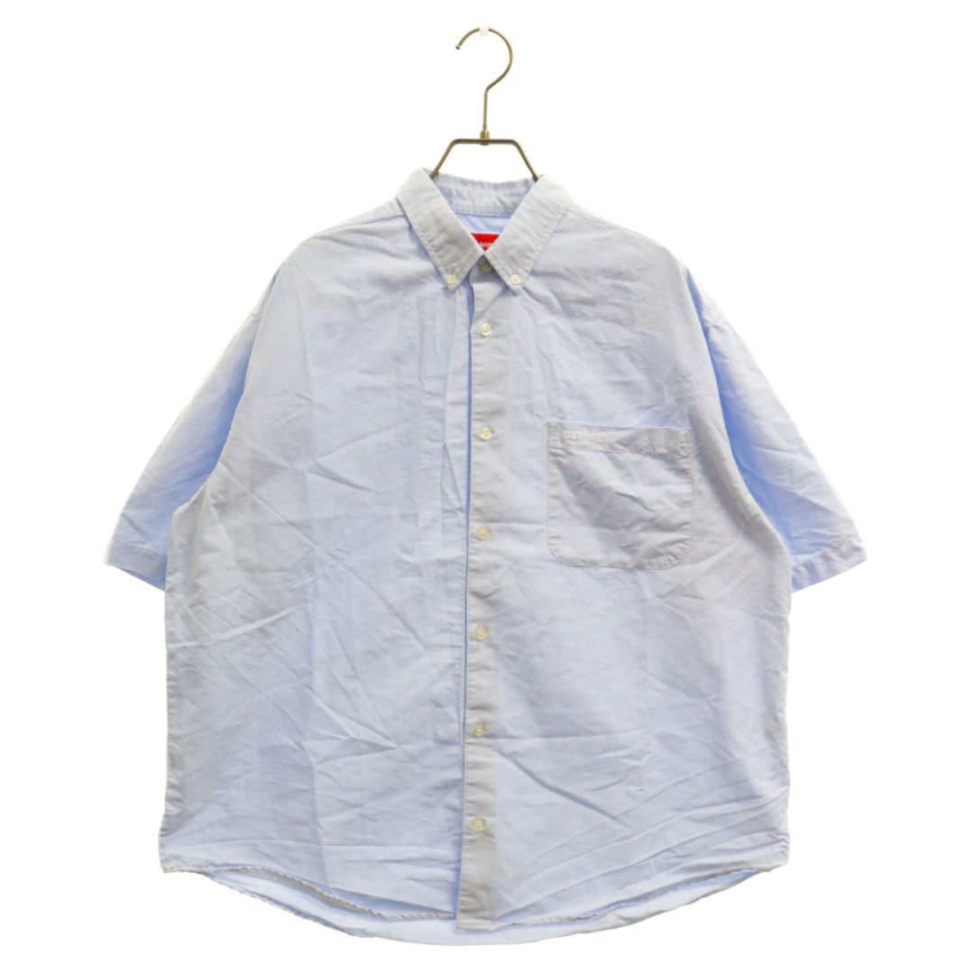 SUPREME シュプリーム 23SS LOOSE FIT S/S OXFORD SHIRT ルーズフィットショートスリーブオックスフォードシャツ 半袖シャツ ブルー