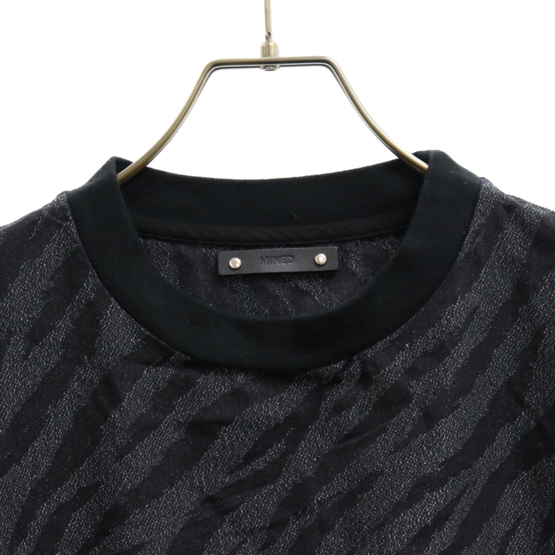MINEDENIM マインデニム DiagoT Denim T-SH 2305-4001 アニマルグラフィックプリント クルーネック半袖Tシャツ ブラック