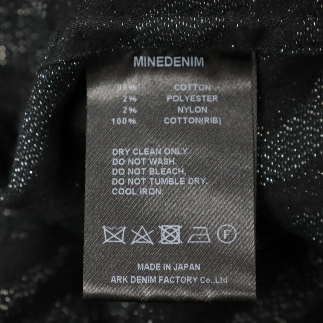 MINEDENIM マインデニム DiagoT Denim T-SH 2305-4001 アニマルグラフィックプリント クルーネック半袖Tシャツ ブラック