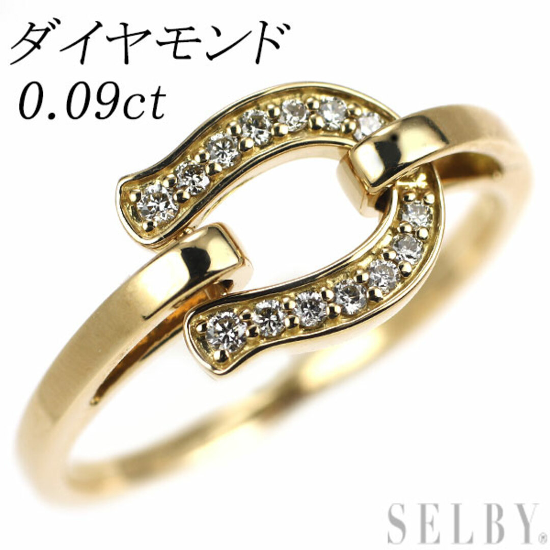 K18YG ダイヤモンド リング 0.09ct-